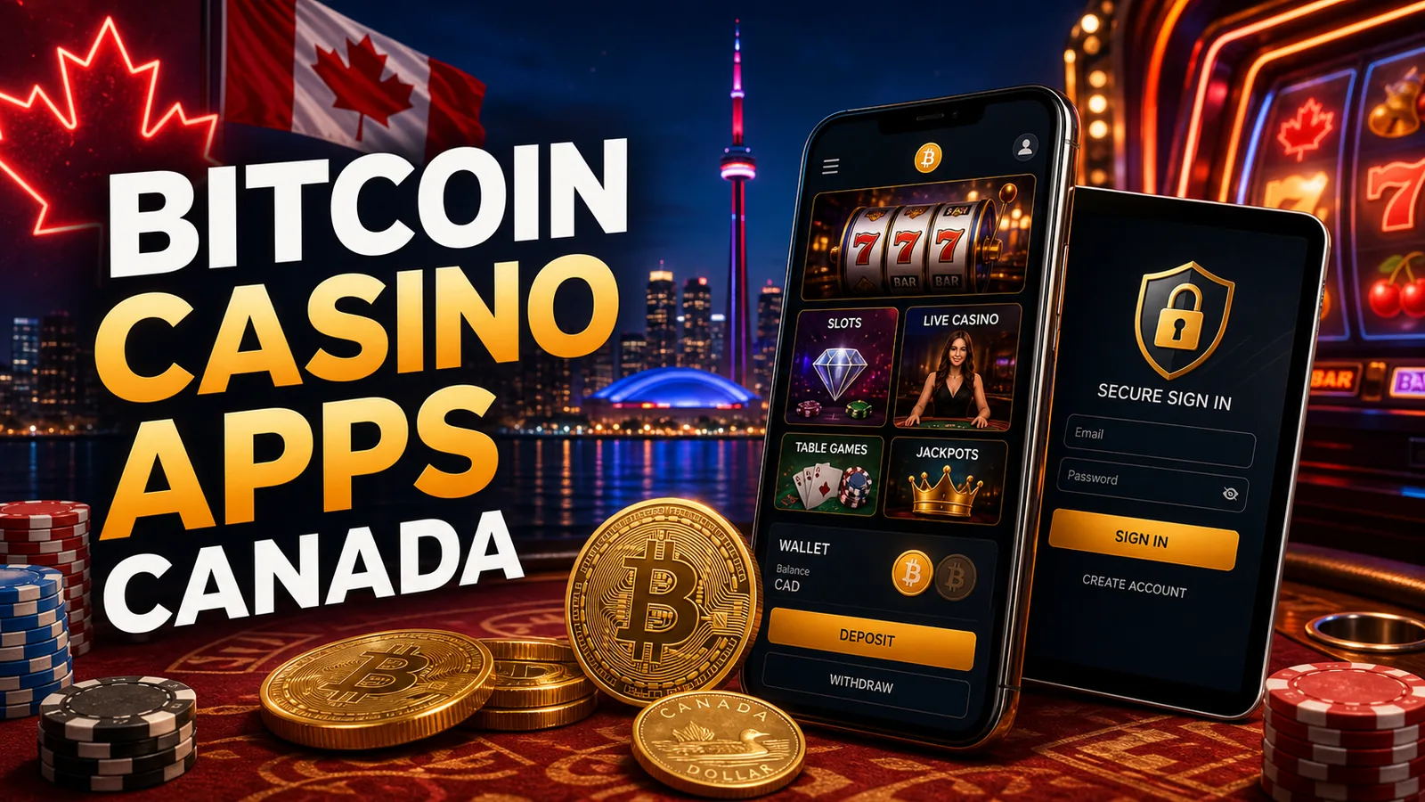 Best Bitcoin Casino Apps Canada content banner