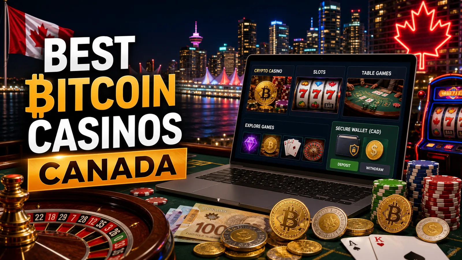 Best Bitcoin Casinos in Canada content banner