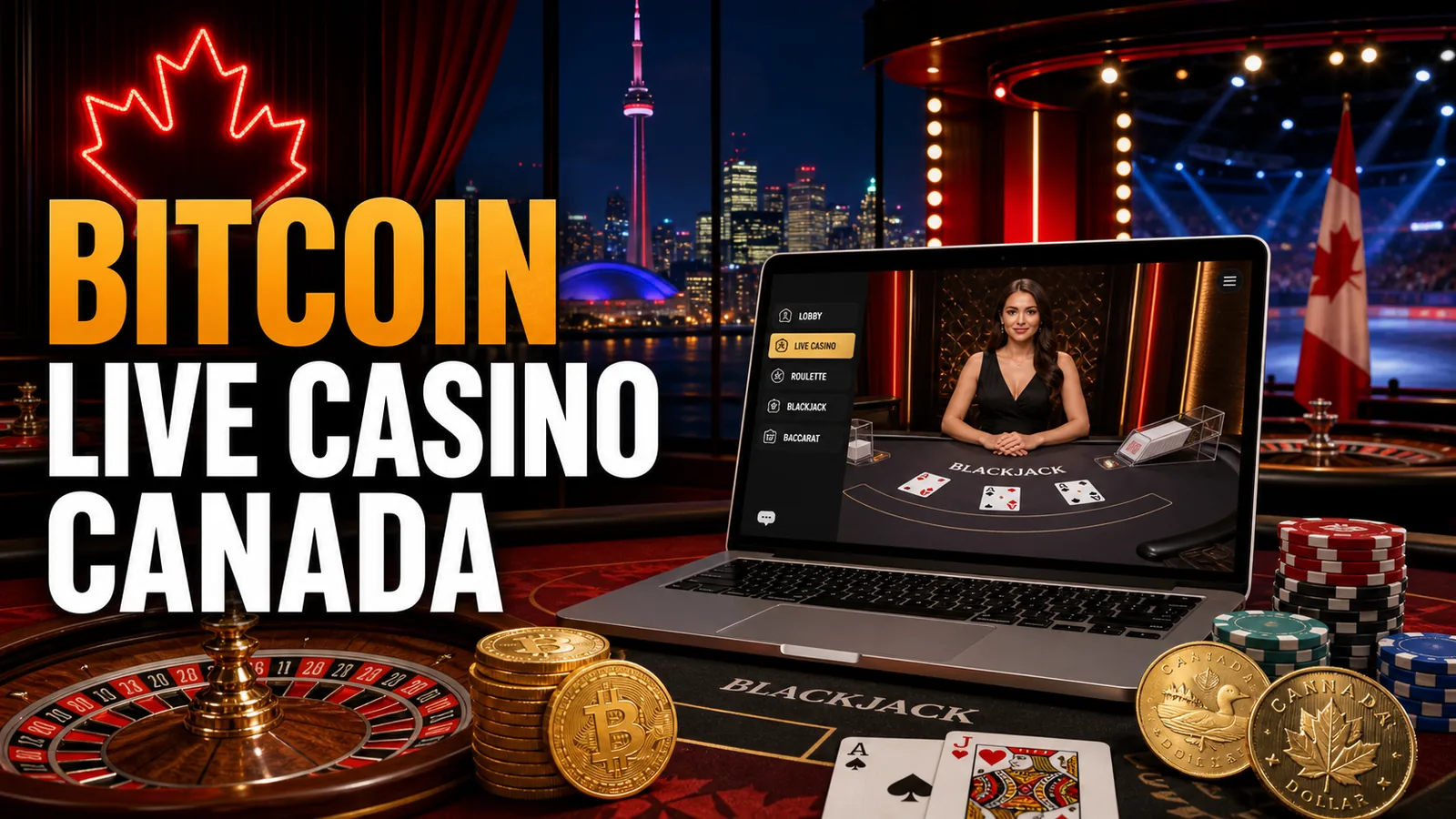 Bitcoin Live Casino Canada content banner