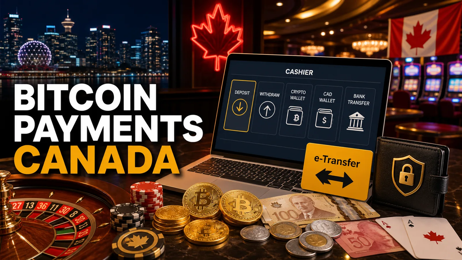 Bitcoin Casino Payments Canada content banner