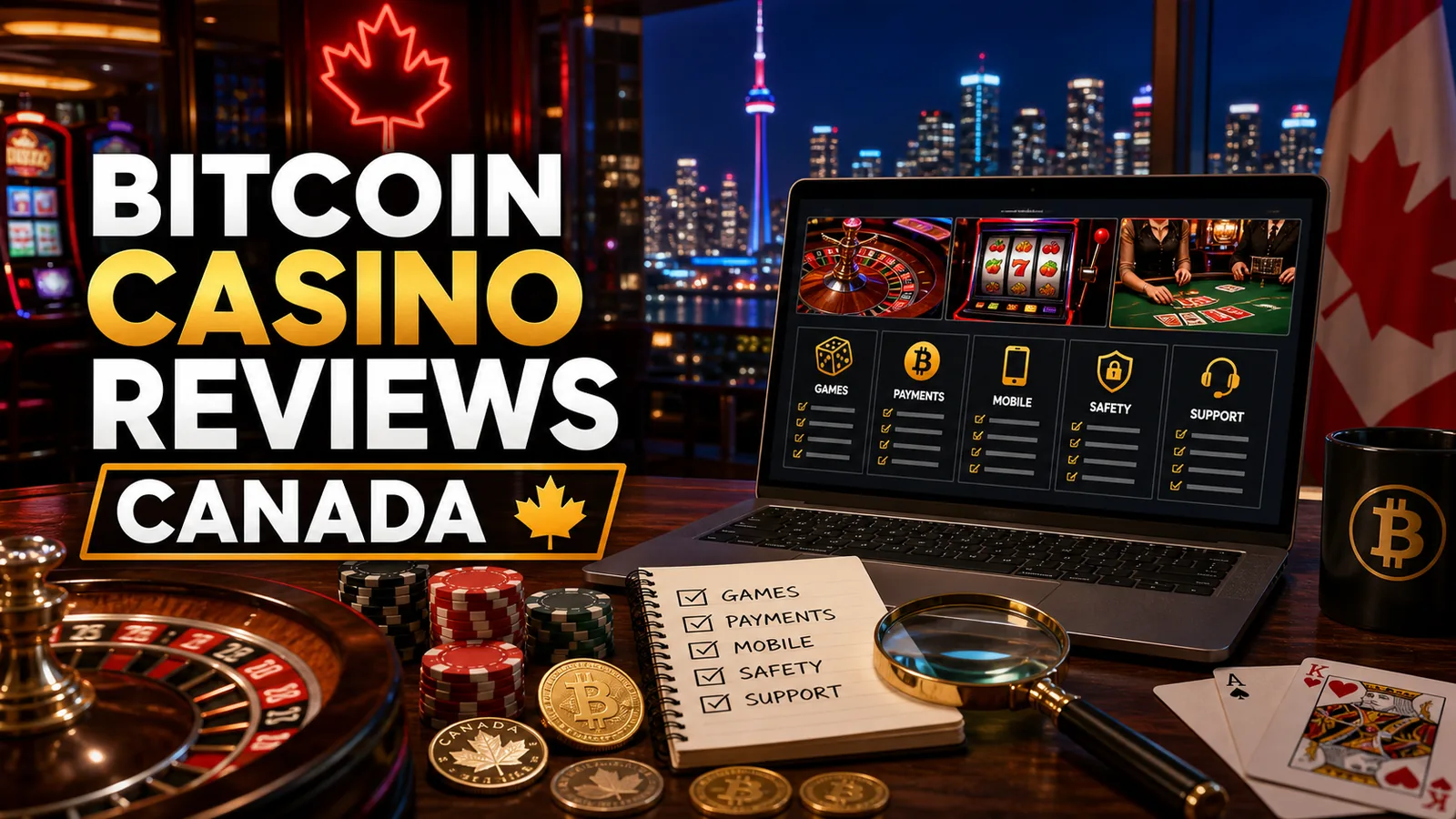 Bitcoin Casino Reviews Canada content banner